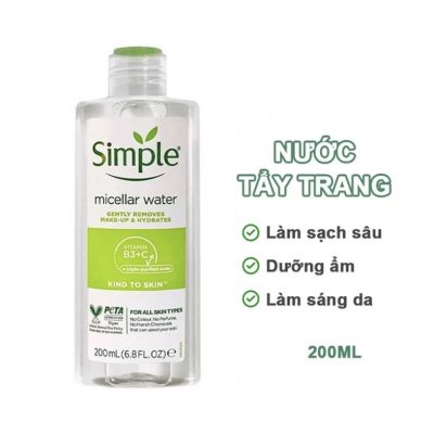 Nước tẩy trang simple cho da dầu mụn: Giải pháp hiệu quả và tự nhiên