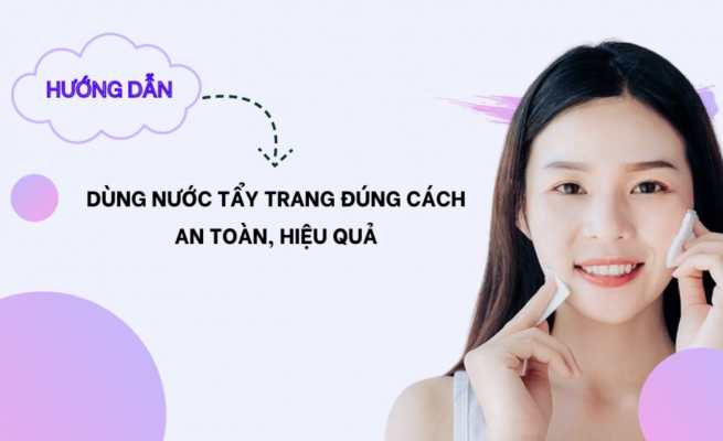 Làm sạch bằng nước tẩy trang